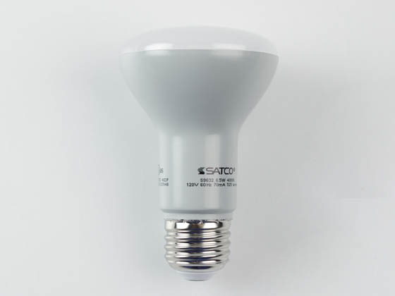 Satco Products, Inc. S9632 6.5R20/LED/4000K/560L/120V Satco Dimmable 6.5W 4000K R20 LED Bulb