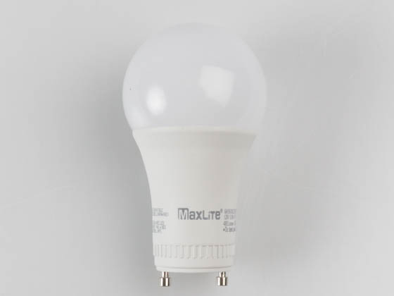 MaxLite 1409407 6A19GUDLED30/G5 Dimmable 6W 3000K A19 LED Bulb, GU24 Base