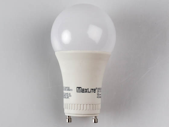 MaxLite 1409243 9A19GUDLED40/G5 Dimmable 9W 4000K A19 LED Bulb, GU24 Base