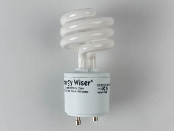 Bulbrite 509700 CF13WW/T2/GU24 13W Warm White GU24 Spiral CFL Twist & Lock Bulb