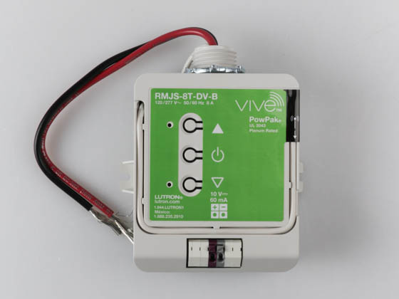 Lutron Electronics RMJS-8T-DV-B Lutron Vive PowPak 8-Amp 0-10V LED Dimming Relay Module