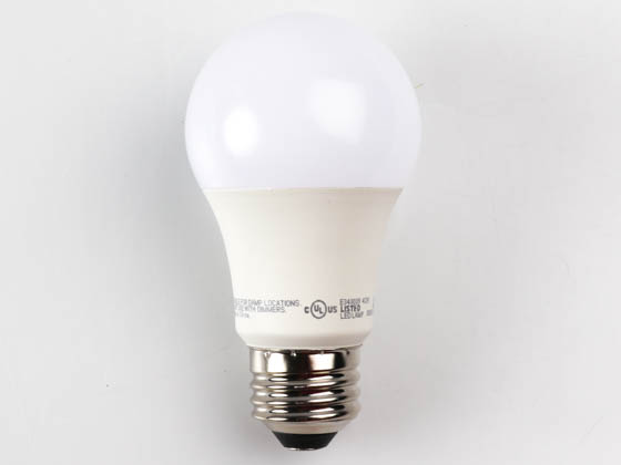TCP L6A19N1530K Non-Dimmable 6 Watt 3000K A-19 LED Bulb, Enclosed Fixture Rated