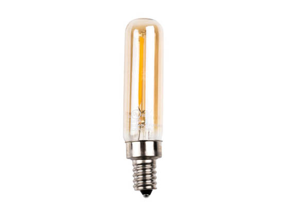 Bulbrite 776604 LED2T6/22K/FIL-NOS/2 Dimmable 2.5W 2200K Vintage T6 Filament LED Bulb, Rated For Enclosed Fixtures