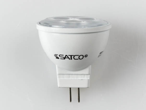 Satco Products, Inc. S9281 3MR11/LED/25'/3000K/12V Satco Non-Dimmable 3W 3000K 25° MR11 LED Bulb, GU4 Base, Enclosed Fixture Rated