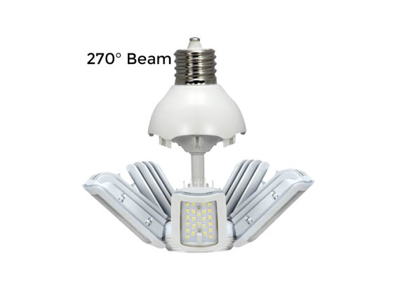Satco Products, Inc. S29769 75W/LED/HID/MB/5000K/100-277V/EX39 Satco 400 Watt Equivalent, 75 Watt 5000K Hi-Pro LED Multi-Beam Retrofit Lamp, Ballast Bypass