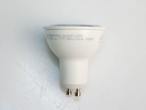 NaturaLED 5939 LED7MR16/50L/GU10/FL/850 Dimmable 7W 5000K 40° MR16 LED Bulb, GU10 Base