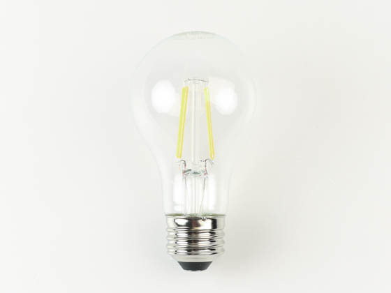 QLS FA19D6027KC Dimmable 7.5W 2700K A19 Filament LED Bulb, Enclosed Rated