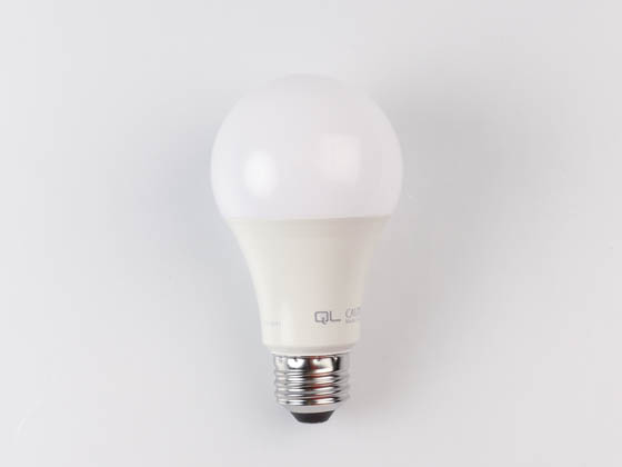 QLS LA19D10050E Dimmable 15W 5000K A19 LED Bulb, Enclosed Rated
