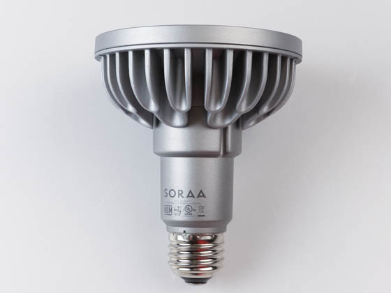 SORAA 00763 SP30L-18-09D-927-03 Soraa Dimmable 18.5W, 120V, 95 CRI, 2700K, Enclosed Fixture Rated 9° PAR30/L LED Bulb, Medium Base