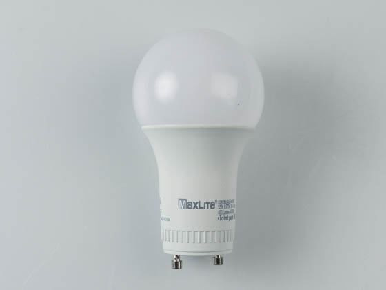 MaxLite 14099407 E6A19GUDLED40/G6 Dimmable 6W 4000K A19 LED Bulb, GU24 Base, Enclosed Rated