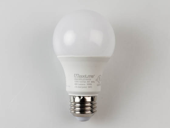 MaxLite 14099392 E6A19DLED30/G6 Maxlite Dimmable 6W 3000K A19 LED Bulb, Enclosed Rated