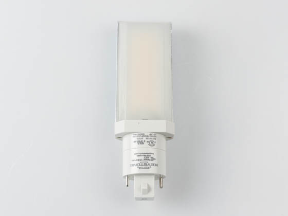 Keystone KT-LED82P-H-835-D Non-Dimmable 8W 2 Pin Horizontal 3500K G24d/G24q LED Bulb, Ballast Bypass