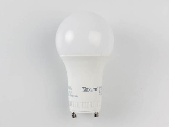 MaxLite 14099405 E6A19GUDLED27/G6 Dimmable 6W 2700K A19 LED Bulb, GU24 Base, Enclosed Rated