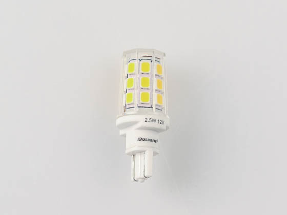 Bulbrite 770583 LED2WEDGE/30K/12 Non-Dimmable 2.5W 12V 3000K T3 Wedge Base LED Bulb