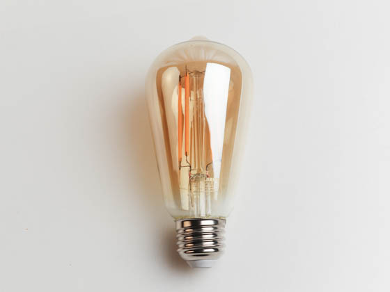 Bulbrite 776801 LED5ST18/22K/FIL-NOS/3 Dimmable 5W 2200K 90 CRI Vintage ST18 Filament LED Bulb, Enclosed Rated