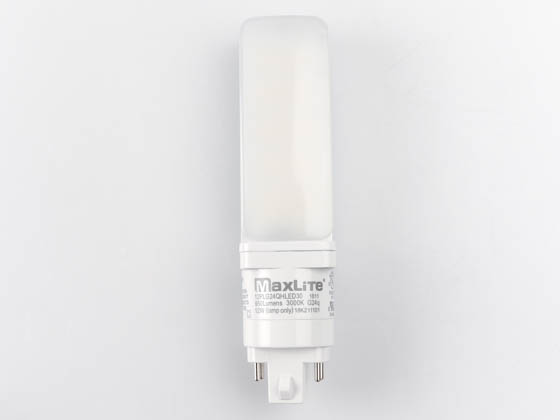 MaxLite 1408988 12PLG24QHLED30 Maxlite 12W 4 Pin Horizontal 3000K G24q LED Bulb, Ballast Compatible
