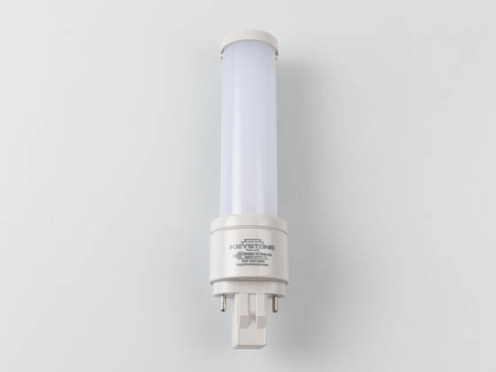 Keystone KT-LED62P-H-830-D Non-Dimmable 6W 2 Pin Horizontal 3000K GX23 LED Bulb, Ballast Bypass