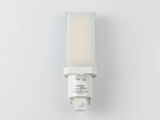 Keystone KT-LED82P-H-827-D Non-Dimmable 8W 2 Pin Horizontal 2700K G24d/G24q LED Bulb, Ballast Bypass