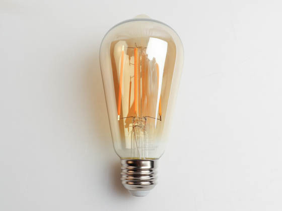 Bulbrite 776809 LED7ST18/22K/FIL-NOS/3 Dimmable 7W 2200K Vintage ST18 Filament LED Bulb