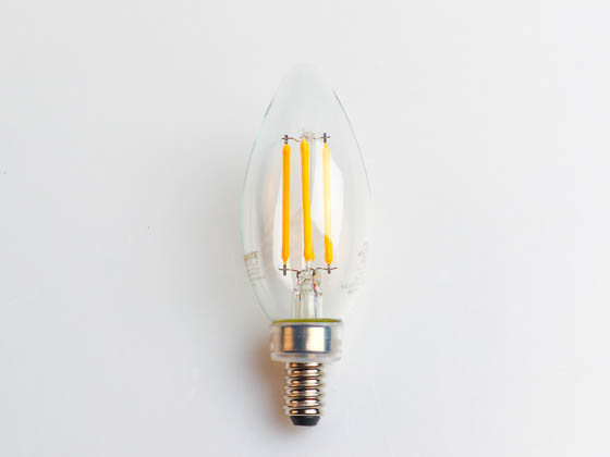 Bulbrite 776856 LED4B11/27K/FIL/3 Dimmable 4.5W 2700K Decorative Filament LED Bulb, Enclosed Rated