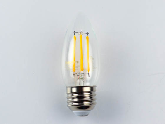 Bulbrite 776862 LED4B11/27K/FIL/E26/3 Dimmable 4.5W 2700K Decorative Filament LED Bulb, Enclosed and Outdoor Rated