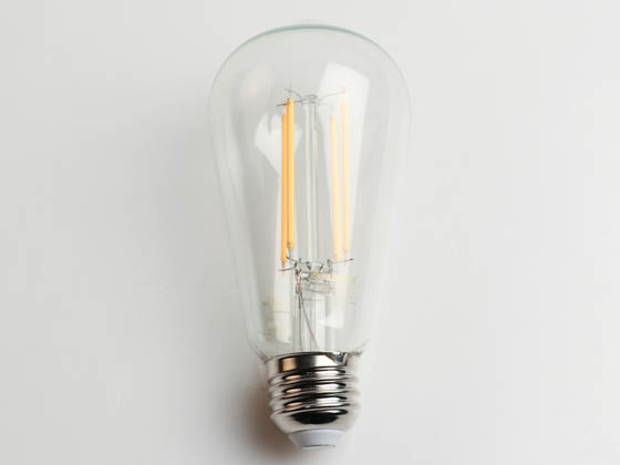 Bulbrite 776867 LED7ST18/27K/FIL/3 Dimmable 7W 2700K ST18 Filament LED Bulb, Enclosed and Wet Rated