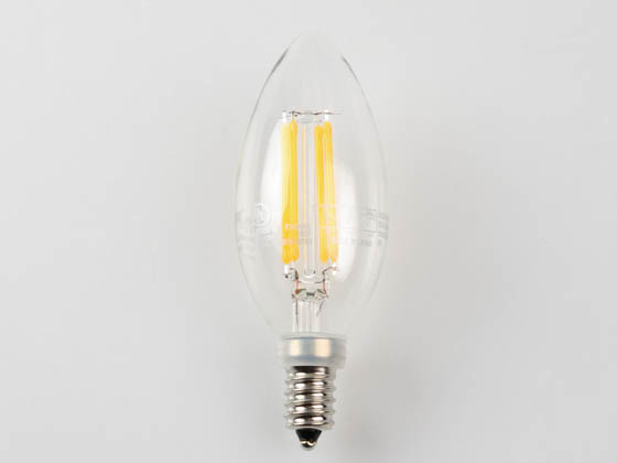 MaxLite 14099267 F4B10D27 Maxlite Dimmable 4 Watt 2700K Decorative Filament LED Bulb, Enclosed Fixture Rated