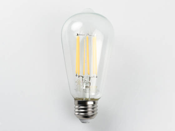 Bulbrite 774139 LED8ST18/30K/FIL/2/JA8 Dimmable 8.5W 3000K 90 CRI ST18 Filament LED Bulb, JA8 Compliant, Outdoor and Enclosed Rated
