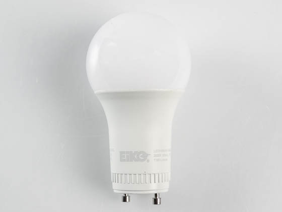 Eiko 10267 LED11WA19/OMN/830-GU24-DIM-G9 Dimmable 11W 3000K A19 LED Bulb, GU24 Base, Enclosed Fixture Rated