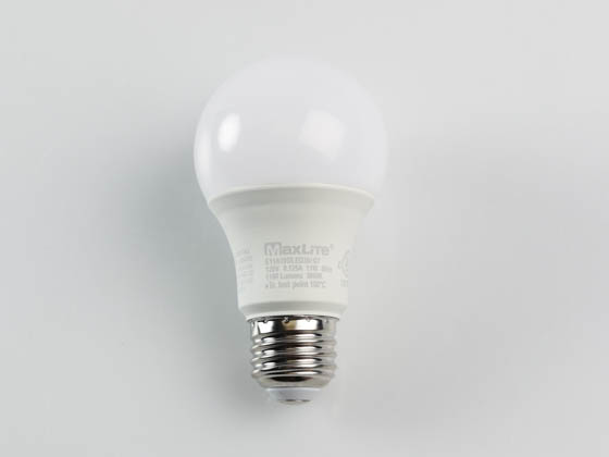 MaxLite 14099400-7 E11A19DLED30/G7 Maxlite Dimmable 11W 3000K A19 LED Bulb, Enclosed Rated