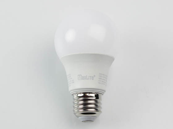 MaxLite 14099393-8 E6A19DLED40/G8 Maxlite Dimmable 6W 4000K A19 LED Bulb, Enclosed Fixture Rated