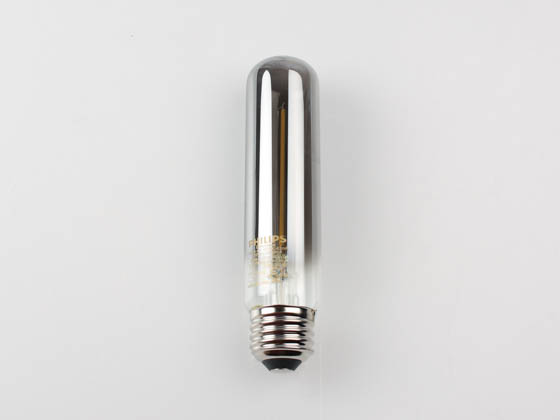 Philips Lighting 543132 4T10/MOD/840/E26/CL/GL/DIM Philips Dimmable 4W 4000K Smokey Finish Filament T10 LED Bulb, Wet Rated