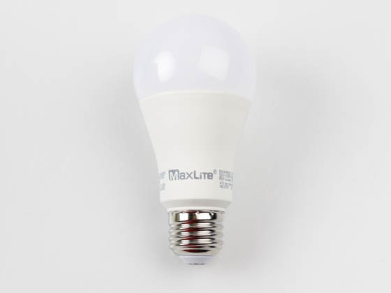 MaxLite 102589 E14A19NDV27/4P Maxlite Non-Dimmable 14W 2700K A19 LED Bulb, Enclosed Fixture Rated
