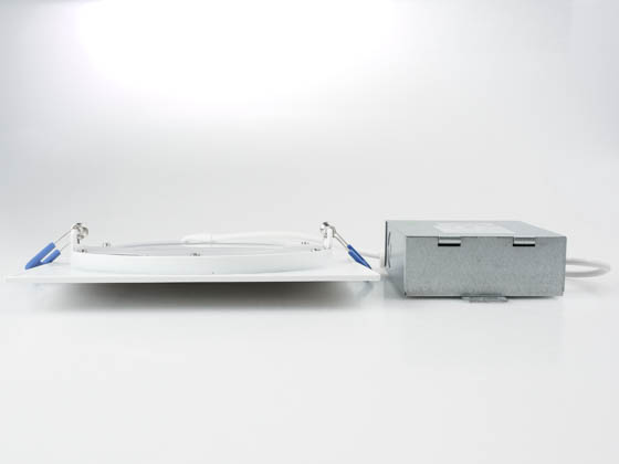 NaturaLED 9371 LED6DLS-80L9CCT3 Dimmable 12 Watt 90 CRI 6" Square Color Selectable 3000K/4000K/5000K Flat LED Downlight, JA8 Compliant