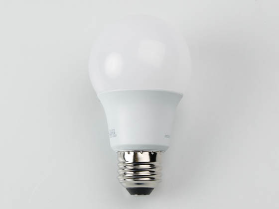 TCP L60A19N25UNV50K Non-Dimmable 7.5 Watt 120-277 Volt 5000K A-19 LED Bulb, Enclosed Fixture Rated