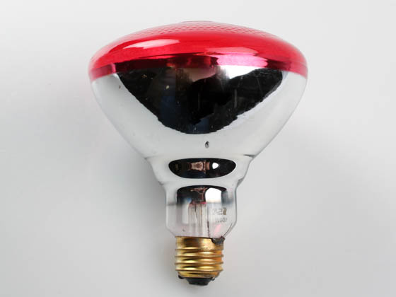 Satco Products, Inc. S4424 100BR38/RD Satco 100W 120V BR38 Halogen Red Bulb