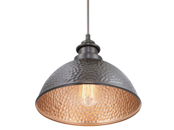 Progress Lighting P550032-020 Englewood One Light Hanging Lantern, Bronze Finish