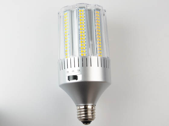 Light Efficient Design LED-8029E345-A 150 Watt Equivalent, 24 Watt Color Adjustable (3000K/4000K/5000K) LED Corn Bulb, Ballast Bypass
