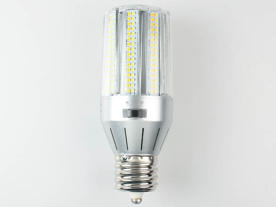 Light Efficient Design LED-8039M345-A 100 Watt Equivalent, 18 Watt Color Adjustable (3000K/4000K/5000K) LED Corn Bulb, Ballast Bypass, Mogul Base
