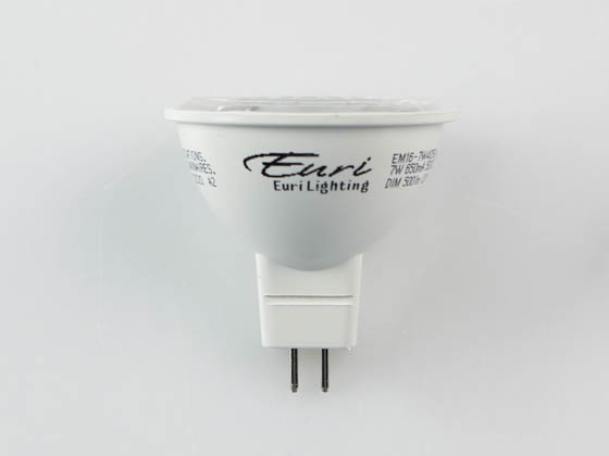Euri Lighting EM16-7W4050ew Dimmable 7W 5000K 40° MR16 LED Bulb, GU5.3 Base