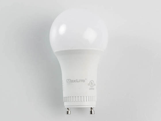 MaxLite 14099409-8 E9A19GUDLED30/G8S Dimmable 9W 3000K A19 LED Bulb, GU24 Base, Enclosed Fixture Rated