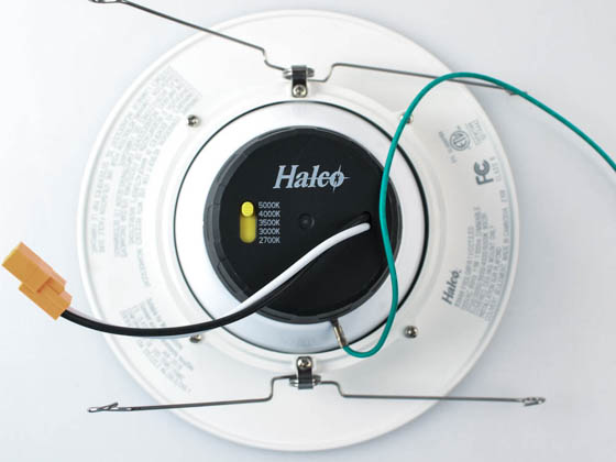 Halco Lighting 83988 FSDLG6FR11/CCT/LED Halco Dimmable 11 Watt 92 CRI 5"/6" Adjustable Kelvin (2700K/3000K/3500K/4000K/5000K) Gimbal Recessed LED Downlight, JA8 Compliant