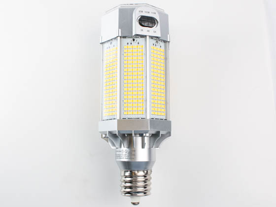 Light Efficient Design LED-8027M345-G7-FW FlexWatt + FlexColor 80/100/110 Watt LED Corn Bulb, Replaces 320-400 Watts, Ballast Bypass, E39 Base