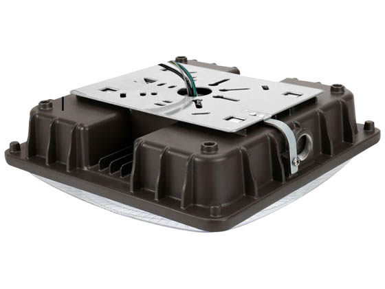 Contractor Choice CP-38702 CP-40W50K-DB LED Canopy Fixture 40W 5000K With Emergency Battery Backup