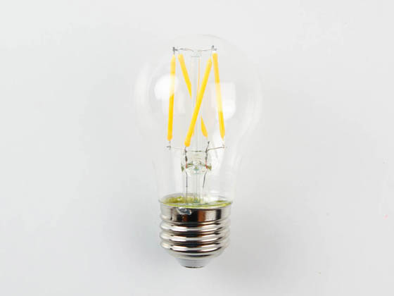 Satco Products, Inc. S12402 5A15/CL/LED/E26/940/120V Satco Dimmable 5W 4000K 90 CRI A15 Filament LED Bulb, Enclosed Fixture and Wet Rated, T20 Compliant