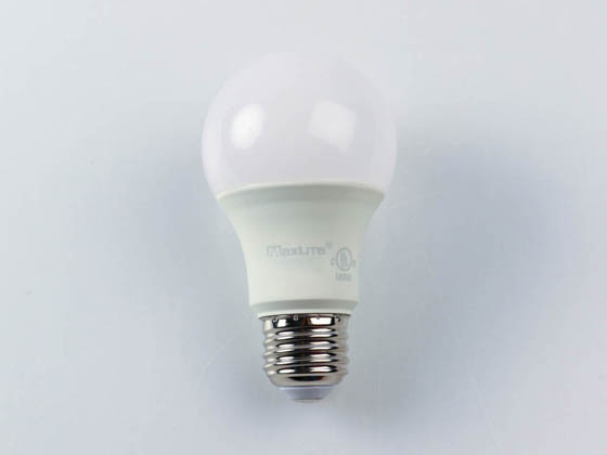 MaxLite 103851 E11A19DLED50/G8 Maxlite Dimmable 11W 5000K A19 LED Bulb, Enclosed Fixture Rated