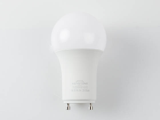Keystone KT-LED9.5A19-O-827-GU24 Dimmable 9.5W 2700K A19 LED Bulb, GU24 Base, Enclosed Fixture Rated