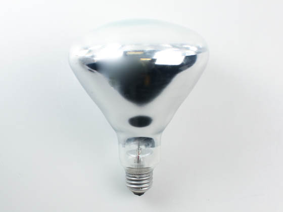 Satco Products, Inc. S4750 (Safety) 125 Watt, 120 Volt BR40 Clear Safety Coated Reflector Bulb. WARNING:  THIS BULB IS NOT TO BE USED NEAR LIVE BIRDS.