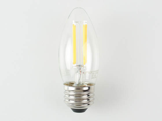 TCP FB11D6024E26SCL92 5W Dimmable B-11 AmberGlow LED 24K Filament Lamp Clear Finish, E26 Base