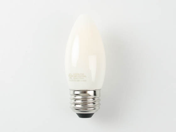 TCP FB11D6024E26SFR92 5W Dimmable B-11 AmberGlow LED 24K Filament Lamp Frosted Finish, E26 Base
